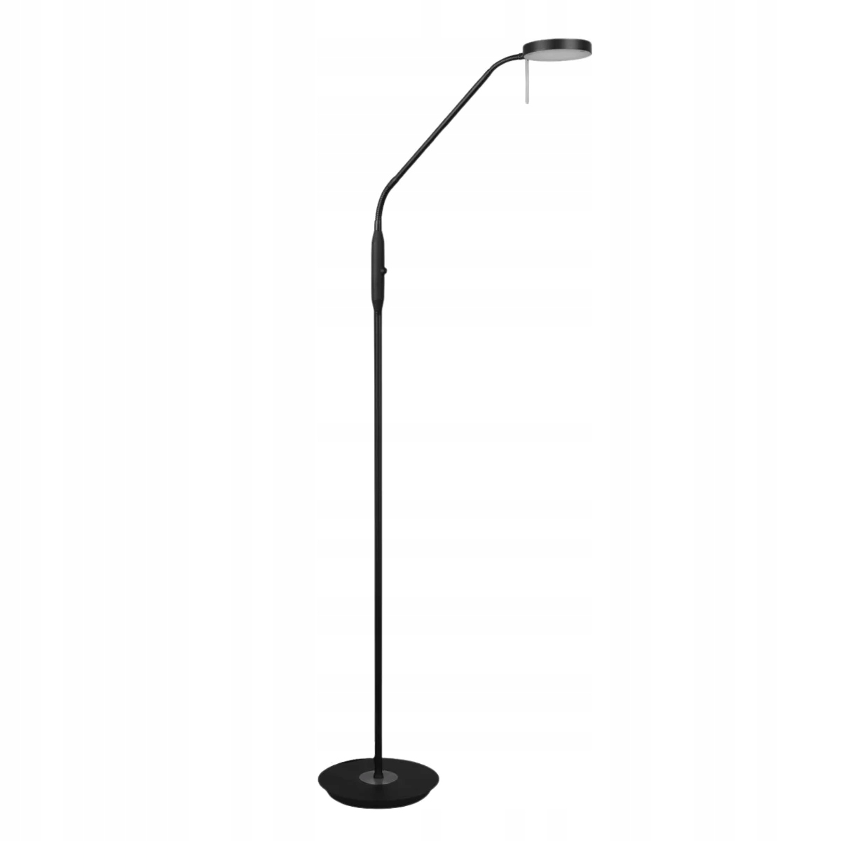 Trio Led stojaca lampa Monza čierna, stmievač, 145 cm, 12 W, 1400 lm