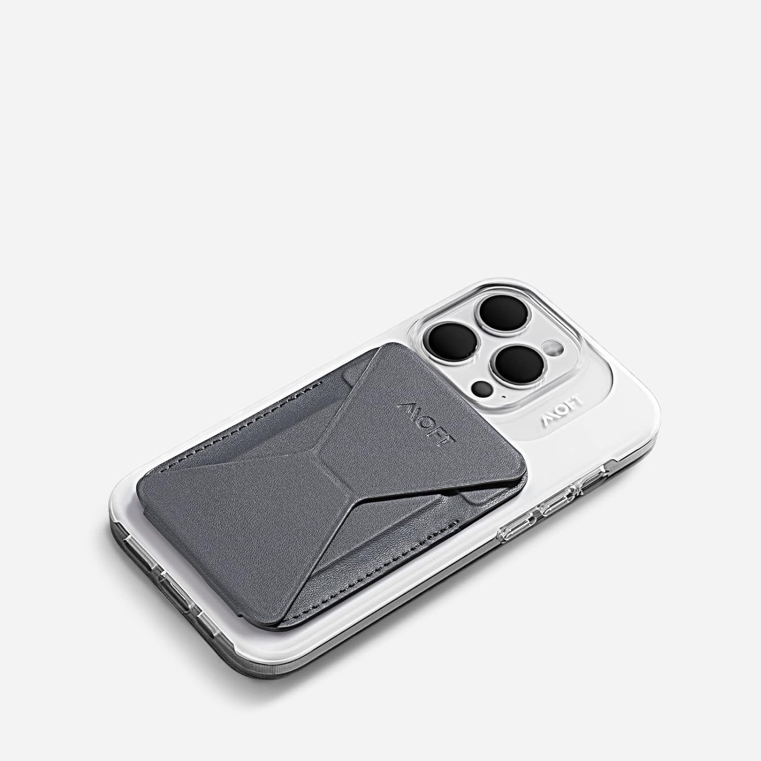 MOFT SNAP-ON - PODSTAWKA MAGSAFE DO IPHONE - UCHWYT PORTFEL Kolor szary