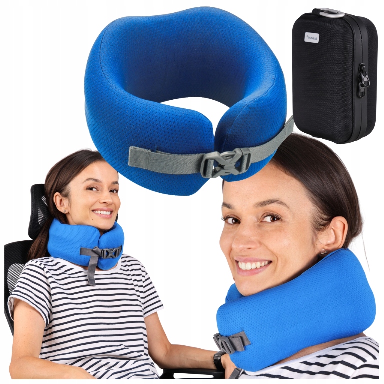 Polštář Cestovní Podložka Na Krk Do Letadla A Auta S Rohlovou Paměťovou Pěnou