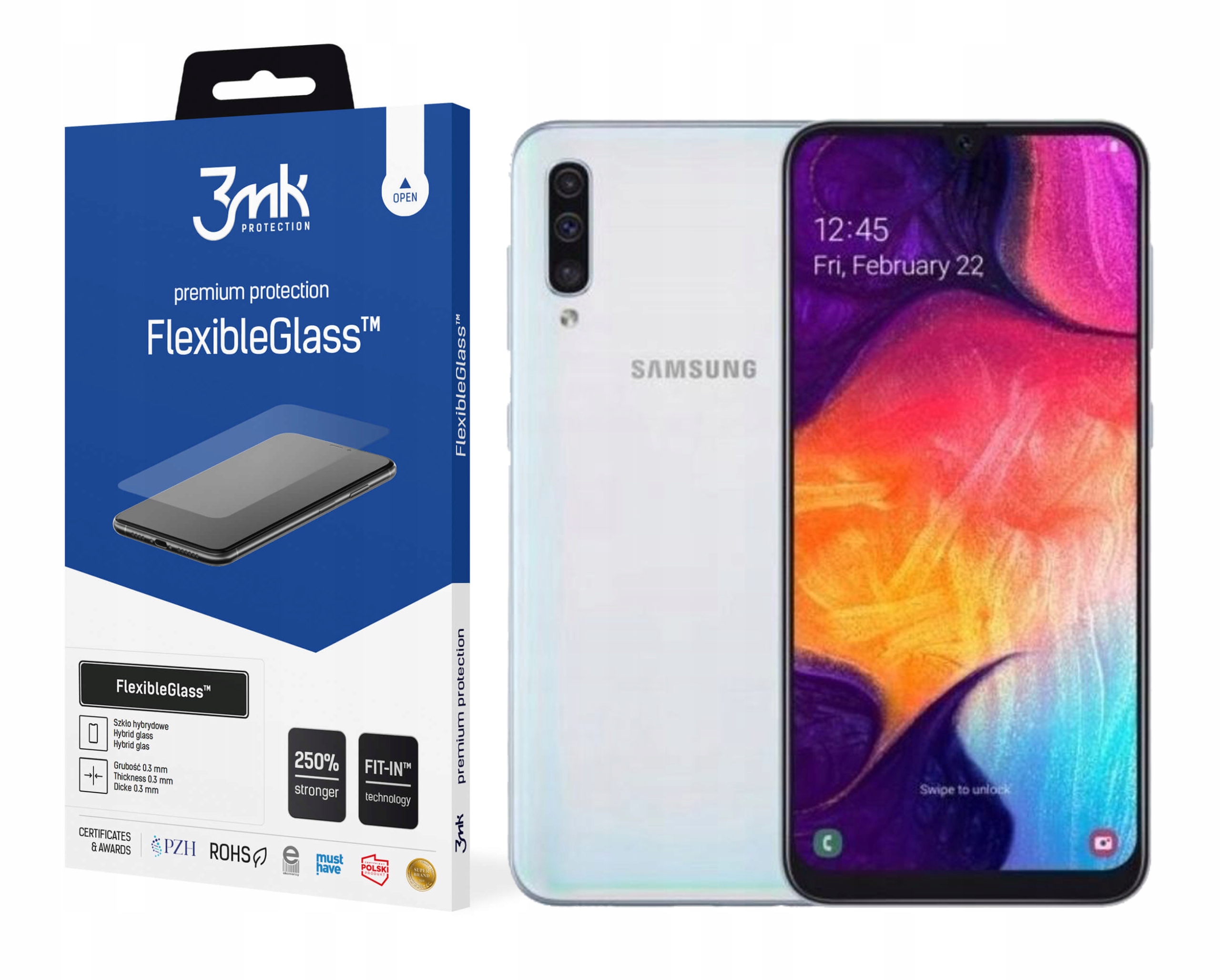 

Szkło hybrydowe 3MK FlexibleGlass do Samsung A40