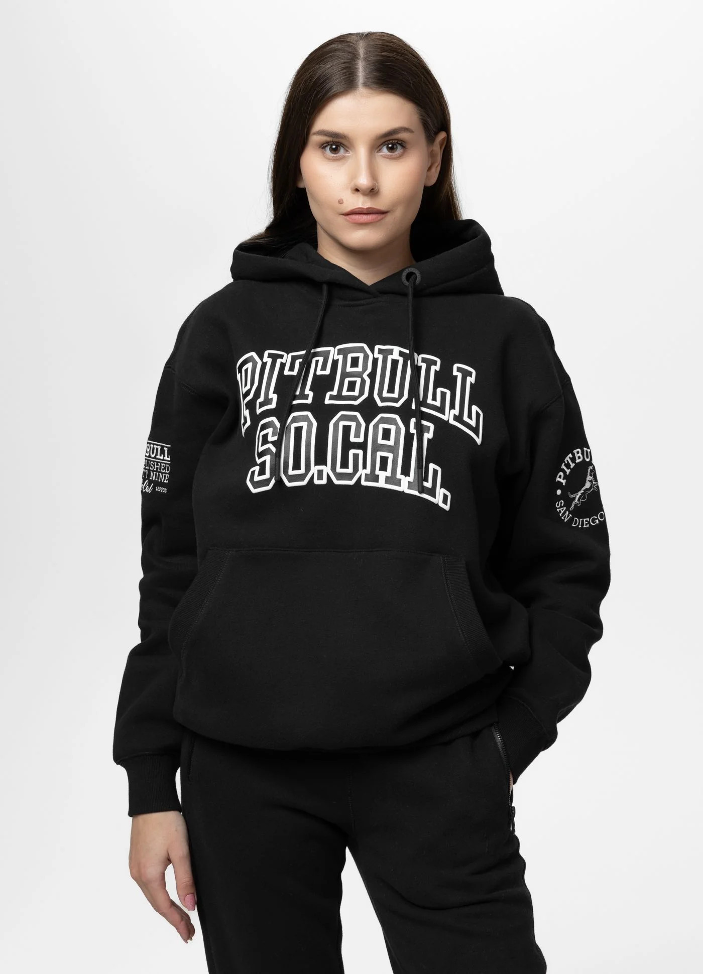 Dámská mikina S Kapucí Mikina Pit Bull Fiora, černá, velikost S