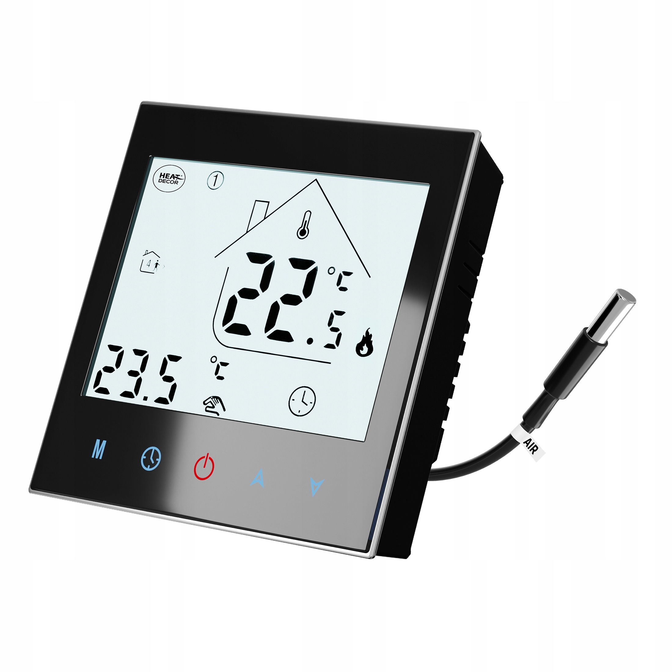 Pokojový termostat, dotykový ovládač teploty