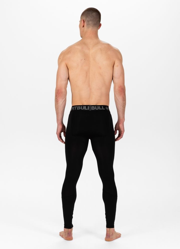 Męskie Legginsy Sportowe Pitbull Performance Pro plus New Logo Treningowe Rozmiar S