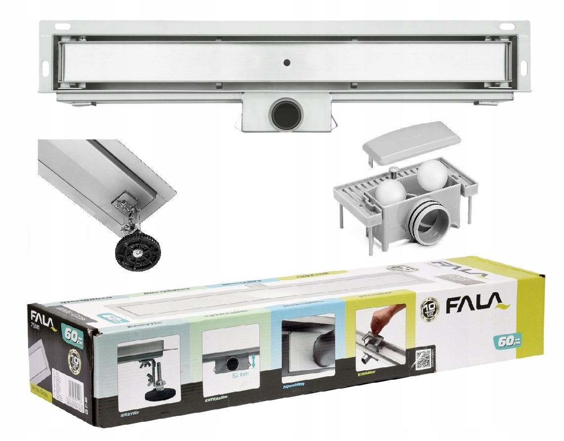 Bočný Lineárny Odtok Brick 70 CM Wet&dry Slim Fala 75354