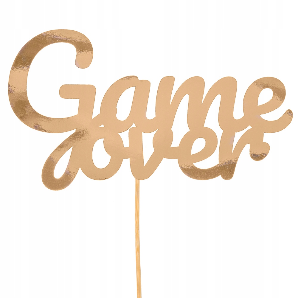 

Topper Na Tort Napis Game Over Wieczór Panieński