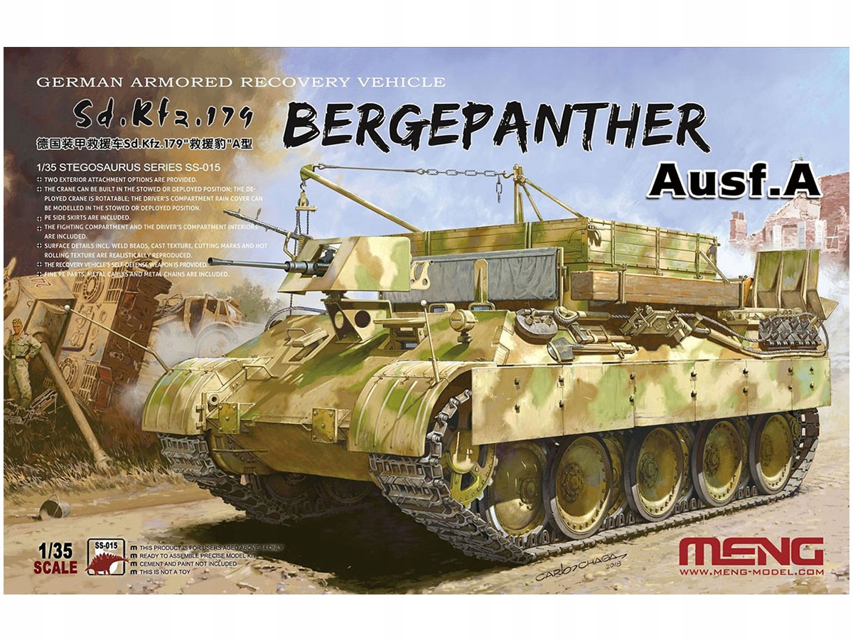 Tank Sd.Kfz.179 Bergepanther Ausf.A SS-015 Meng