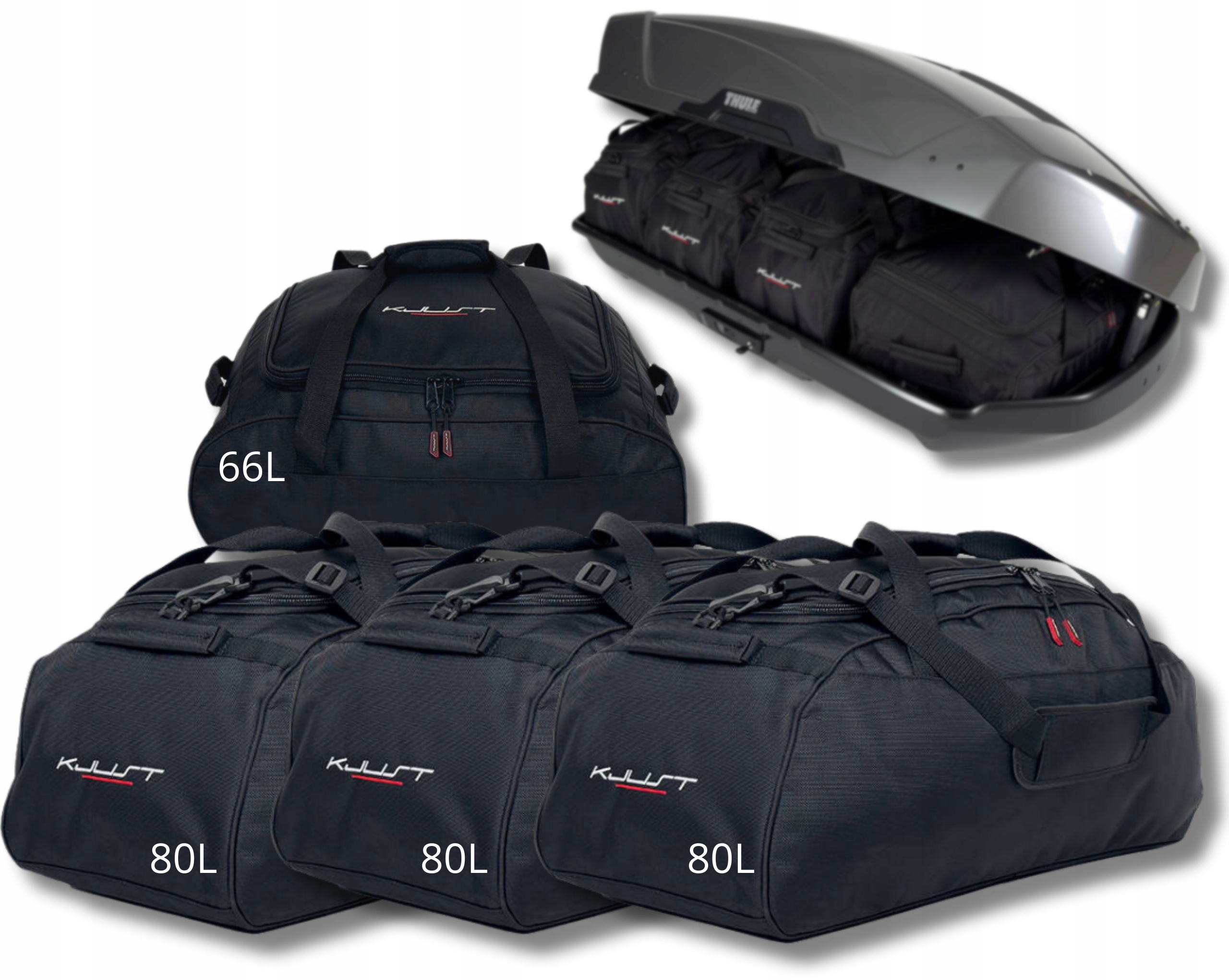 Sada tašiek Kjust do strešného boxu Thule Motion Xt M, 4 ks