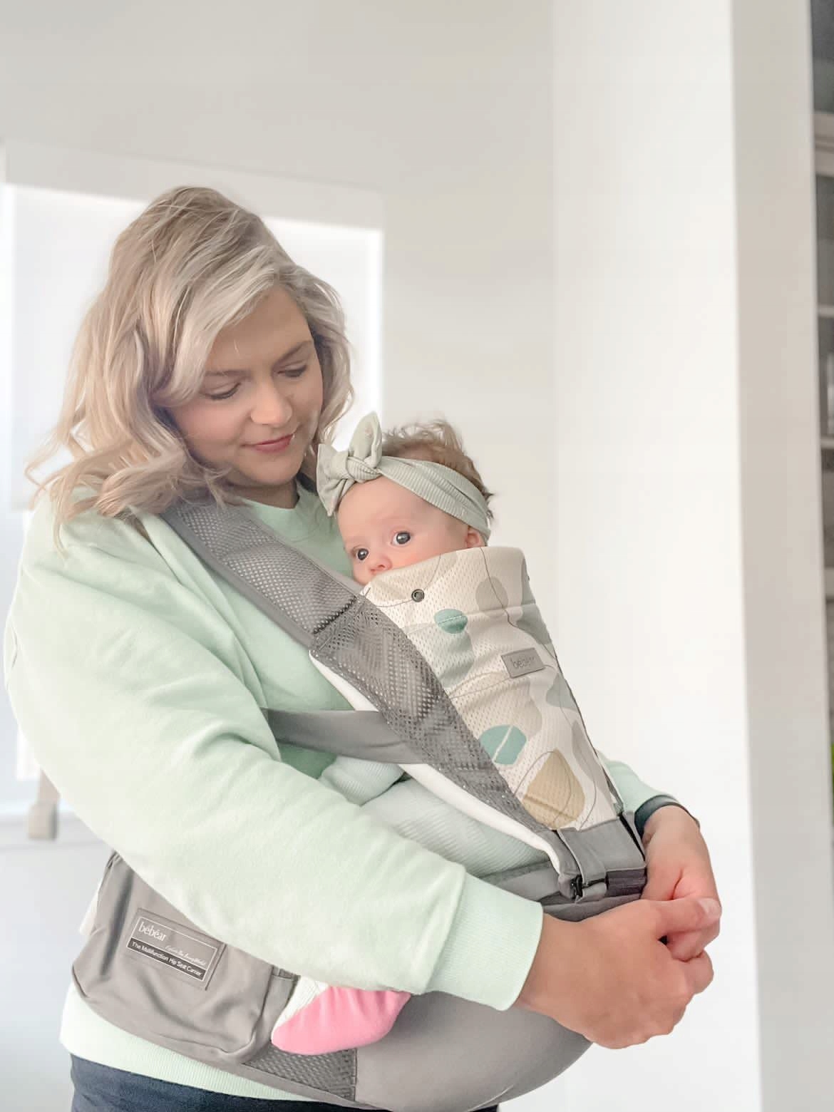 BEBEAR Nosidełko Ergonomiczne 6w1 3D Air Mesh Dla Niemowląt i Dzieci — miniatura 8