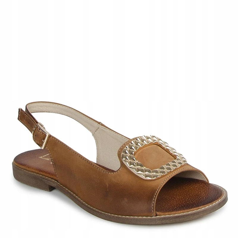 Laroni 3230/O Červené Hnědé Kožené Sandály 40