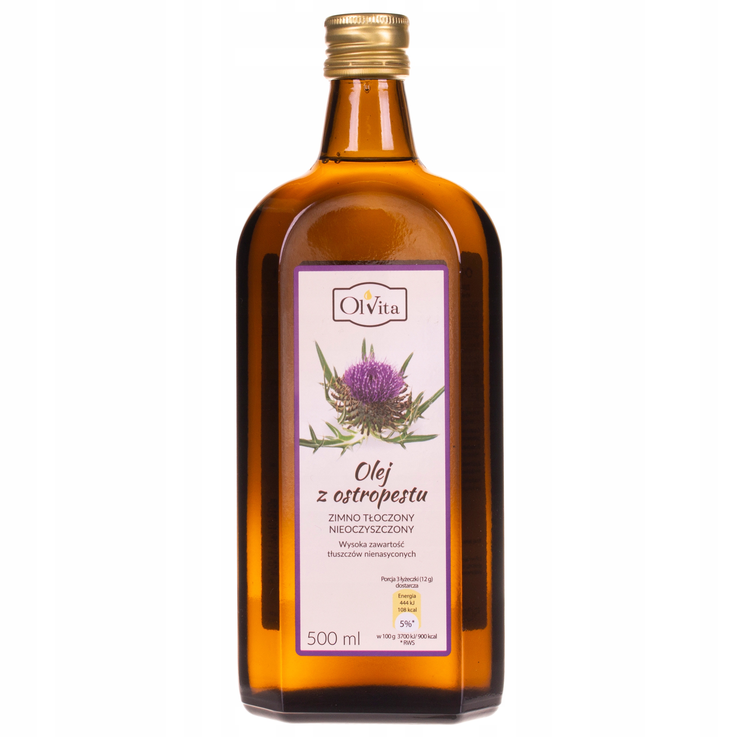

OlVita Olej z ostropestu tłoczony na zimno 500ml