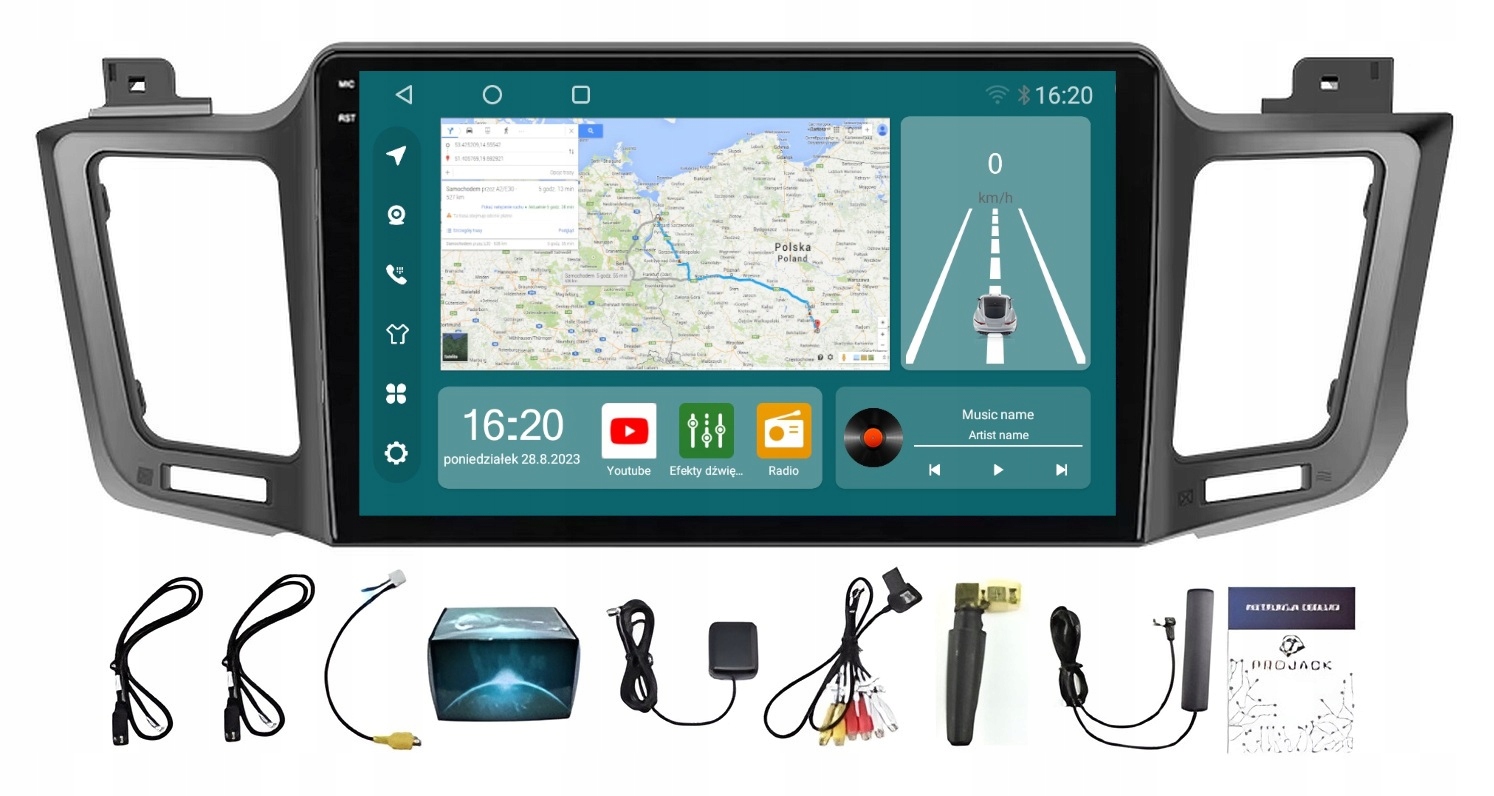 Navigační Rádio Toyota RAV4 2013-2018 Carplay Android 8/256 Gb Sim