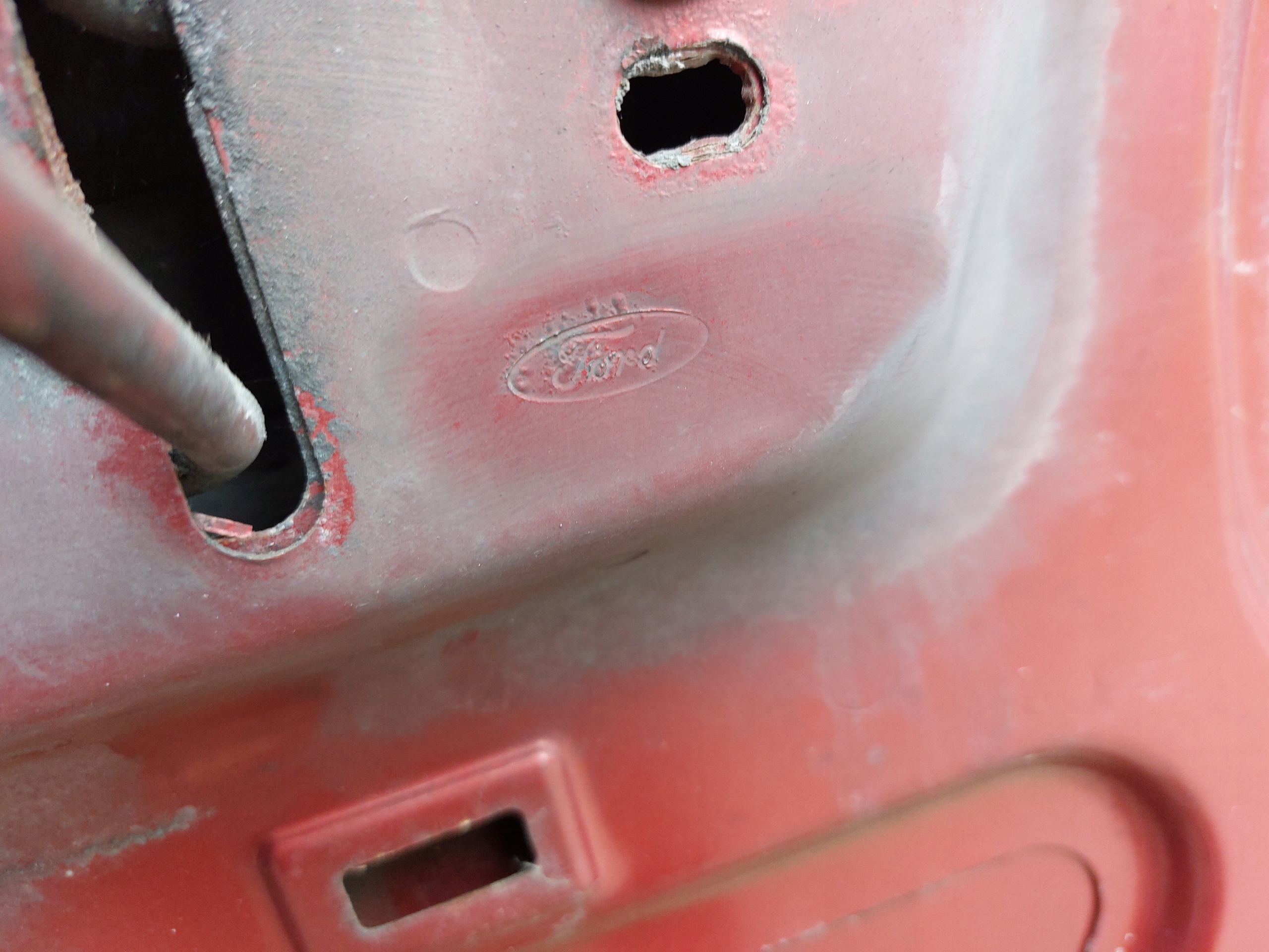 bonnet FORD MONDEO MK4 07-10r red
