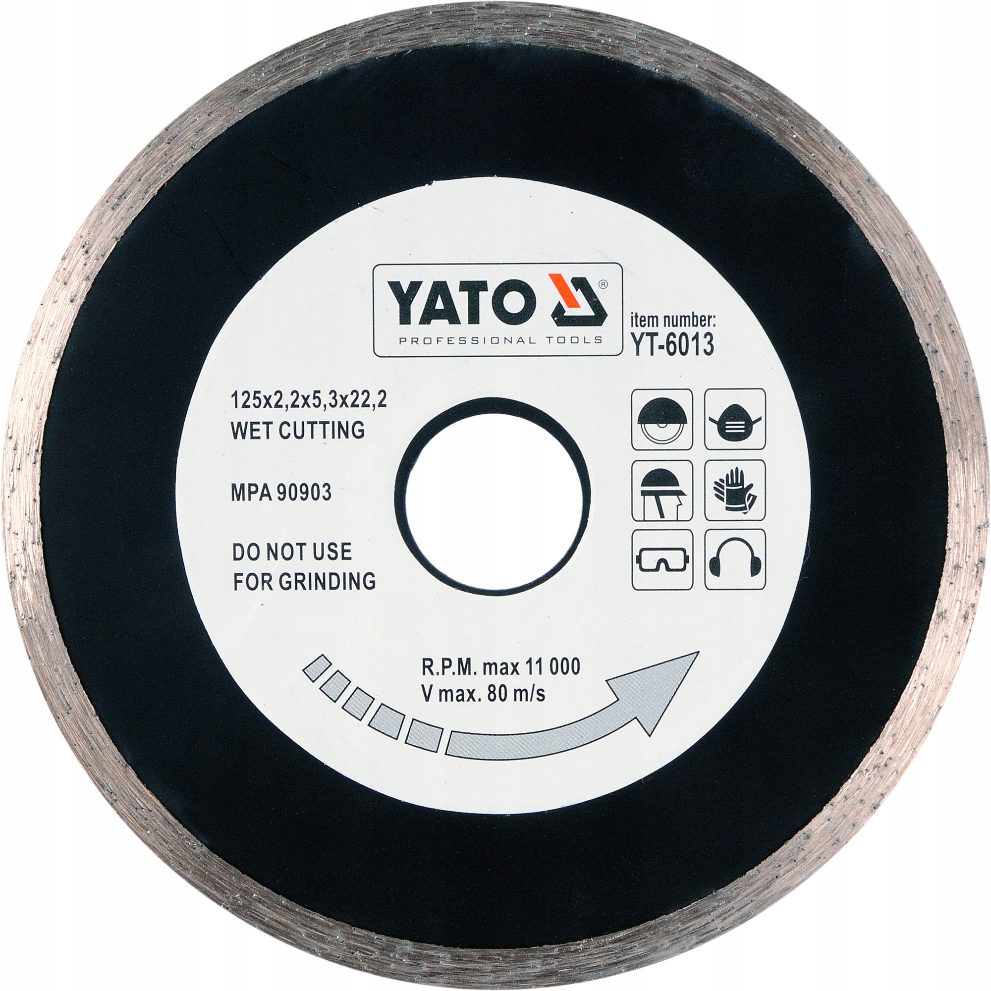 

Tarcza Diamentowa Do Gresu Płytek Szkła 125mm Yato