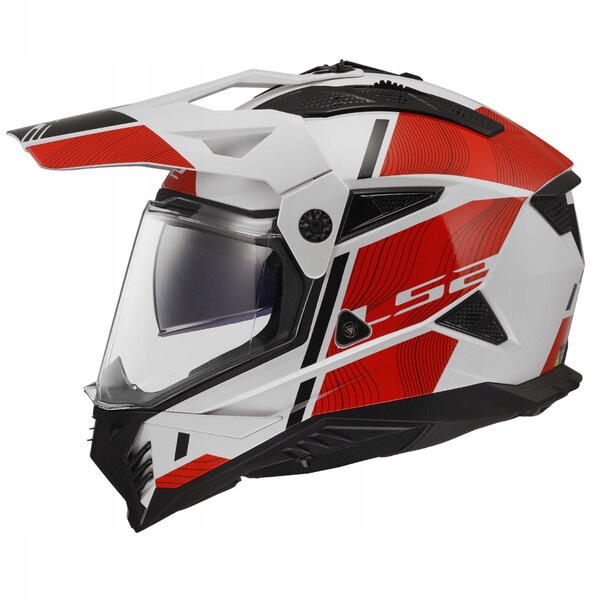 Prilba Atv/enduro LS2 MX702 Pioneer II Hill White Red L