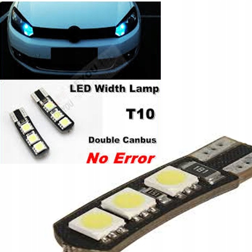 Лампа W5W CREE LED T10 стояночный автомобиль 12V 24V мощность 5W