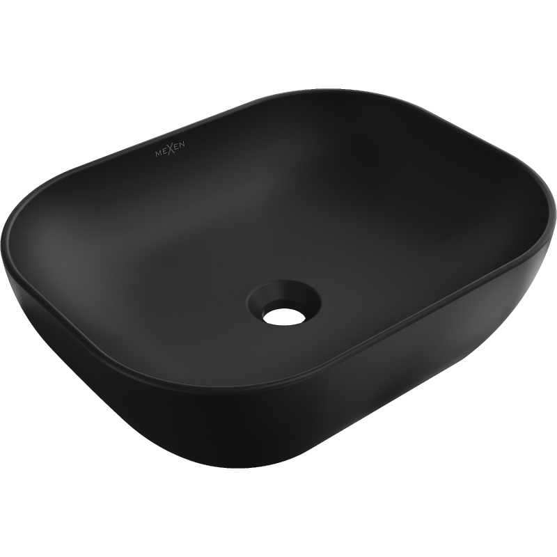 Mexen Rosa umyvadlo na desku 50 x 40 cm, Matná černá 21095085