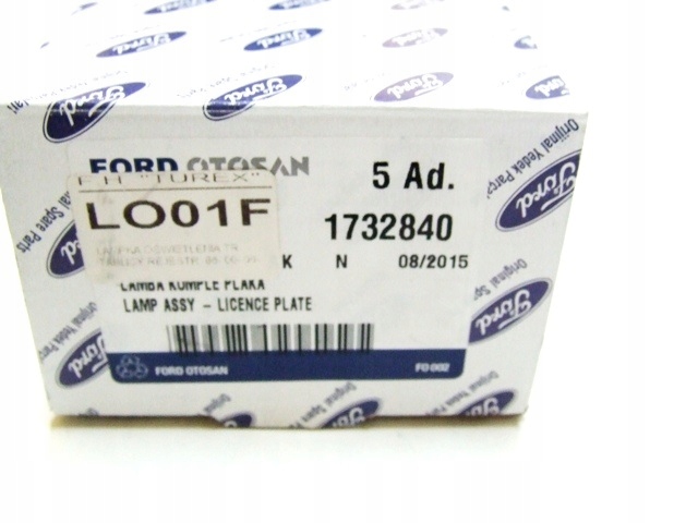 LAMPKA TABLICY FORD TRANSIT CONNECT ORYGINAŁ FORDA Producent części Ford OE