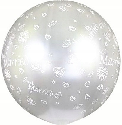 

Balon Kula 75cm Just Married 1szt.