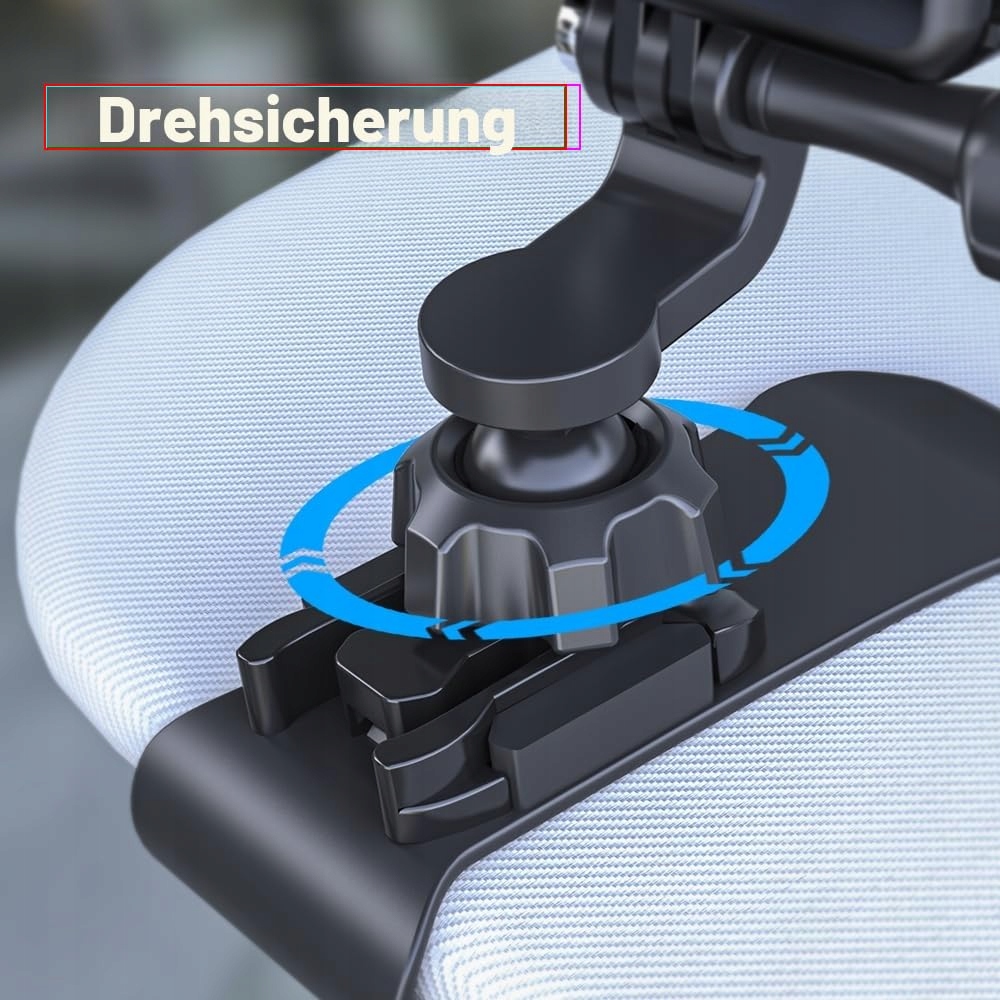 SUREWO Uchwyt Samochodowy Na Daszek GoPro DJI Osmo Action Kamera Czarny — miniatura 3