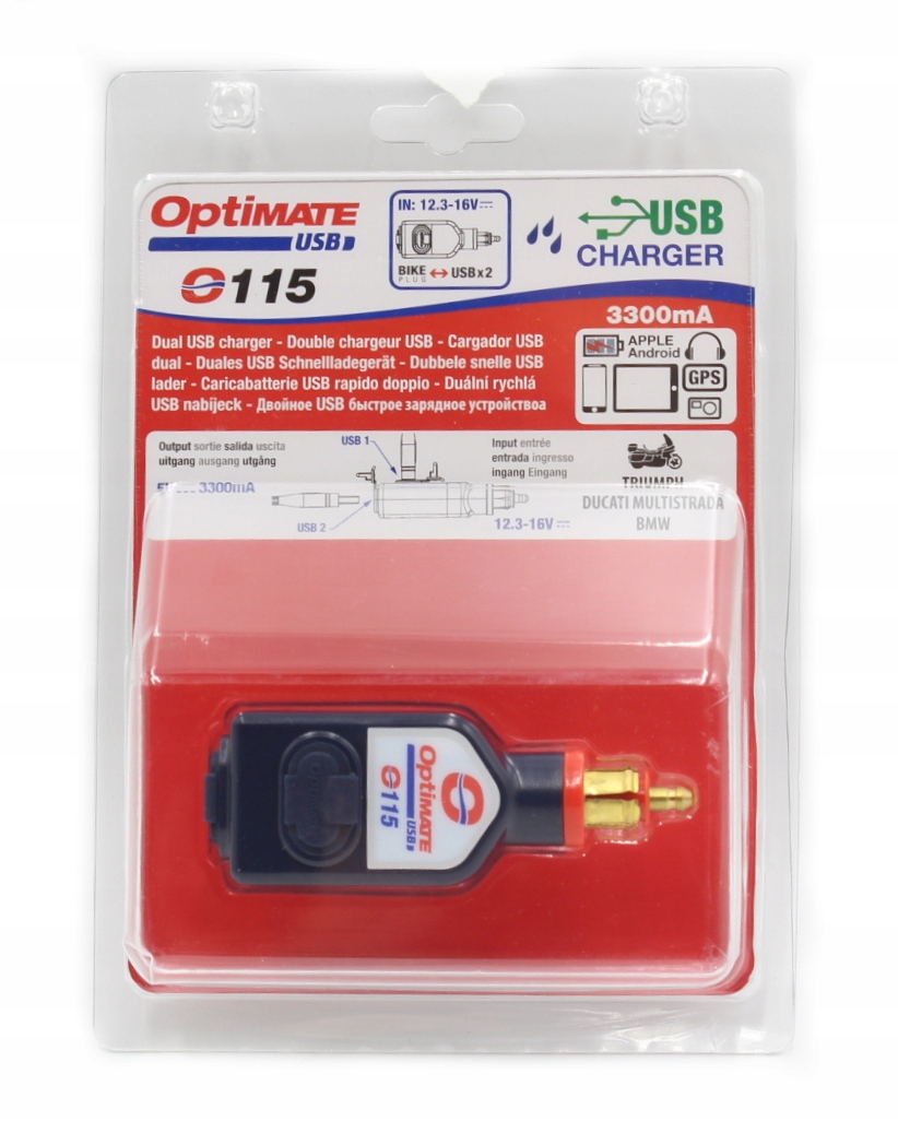 OPTIMATE LADOWARKA USB Z WTYCZKA DIN CAN BUS BMW Producer Optimate