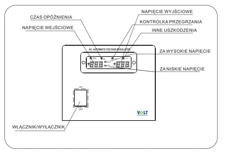 STABILIZATOR NAPIĘCIA PRĄDU AVR PRO 3000W 3% SERVO Model AVR PRO-3000VA