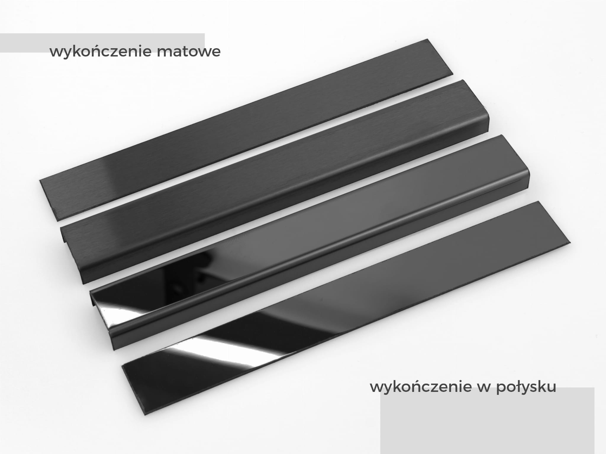 CZARNA LISTWA DEKORACYJNA C 2 cm x 270 cm Typ listwa (cokół, narożnik)