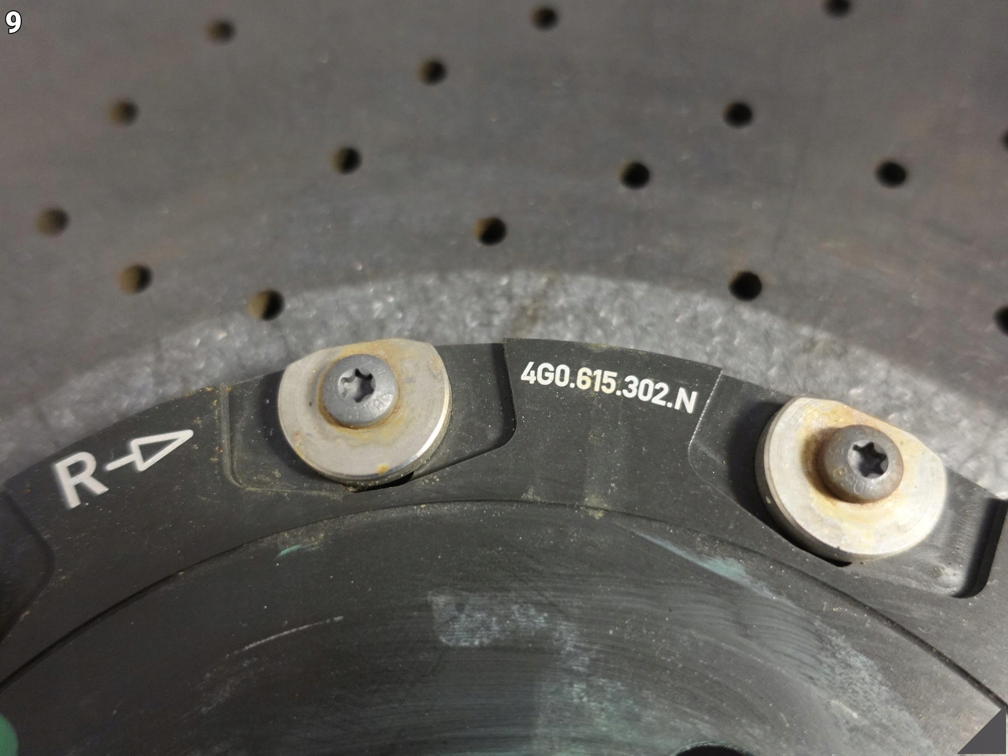 AUDI RS7 4G8 RS6 4G0 C7 disc CERAMICZNA right front 420x40 dismantling 340KM
