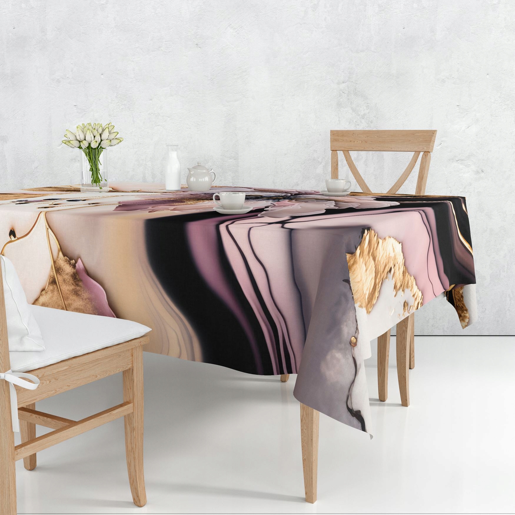 OBRUS PLAMOODPORNY 140X220 GŁADKI MATOWY GRUBY 137 Kształt prostokątny