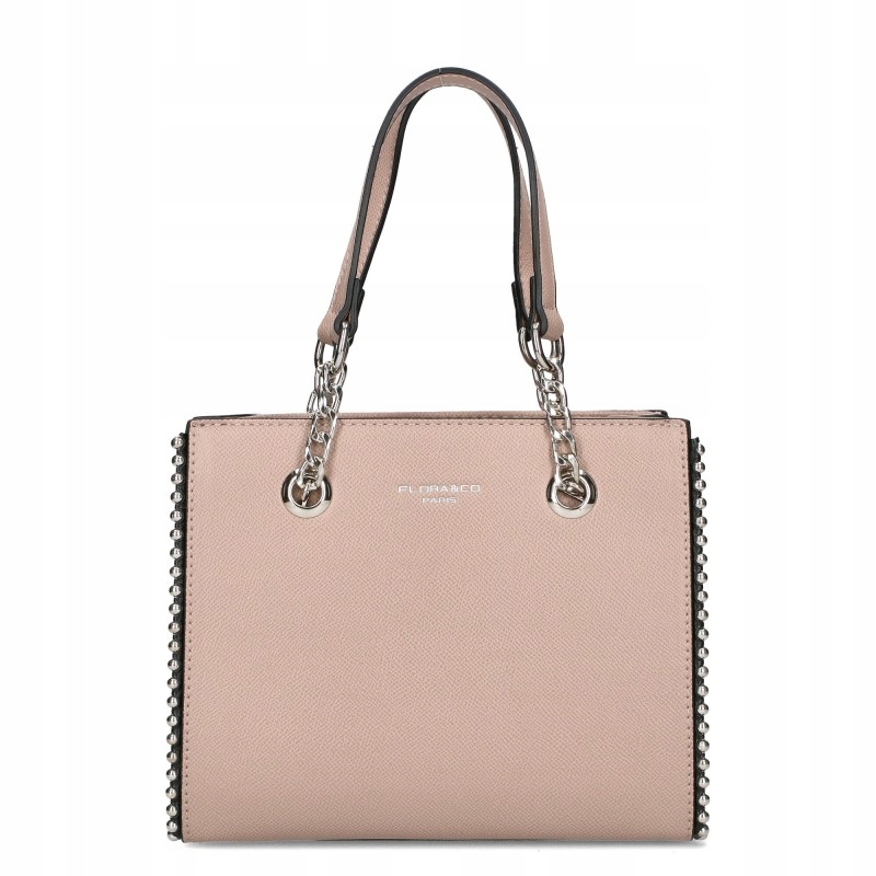 Flora&co Efektní Dámská Shopper Kabelka Přes Rameno Béžová Eko Kůže