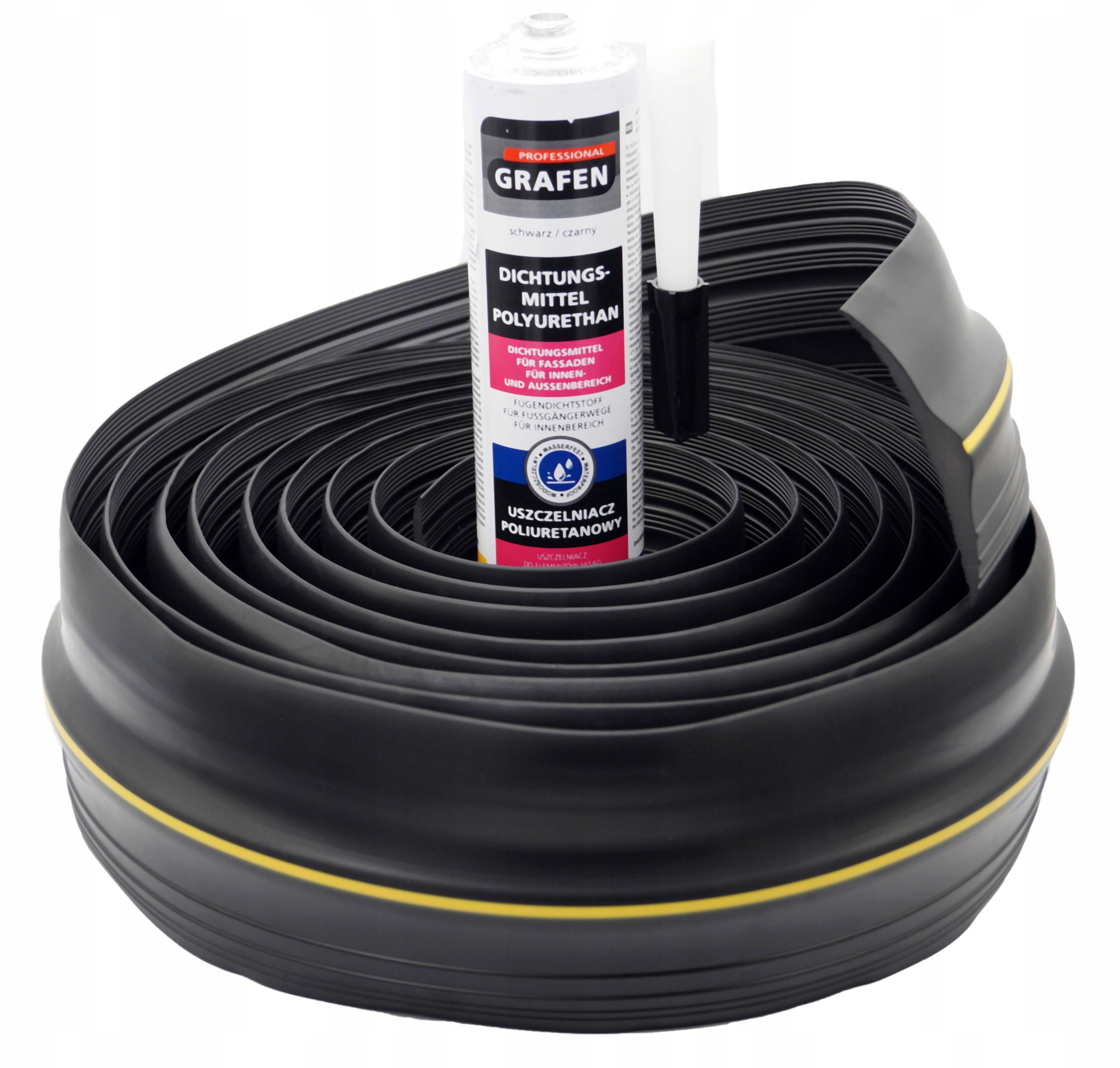 Těsnění garážových vrat, práh 5,2 m montážní lepidlo