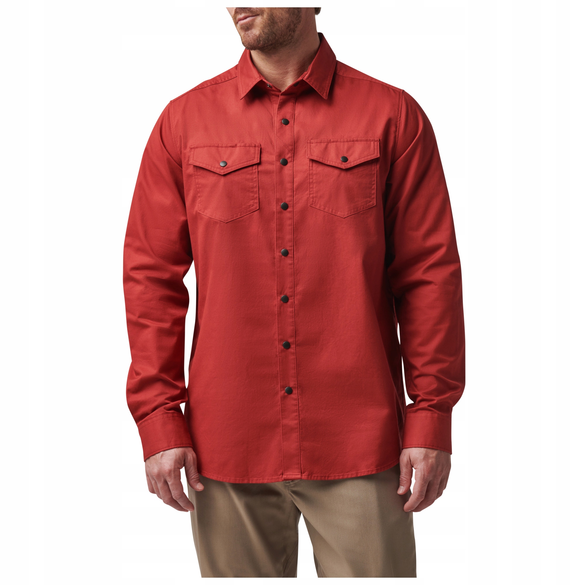 5.11 Košile Gunner Solid L/s L Red Bourbon 72533