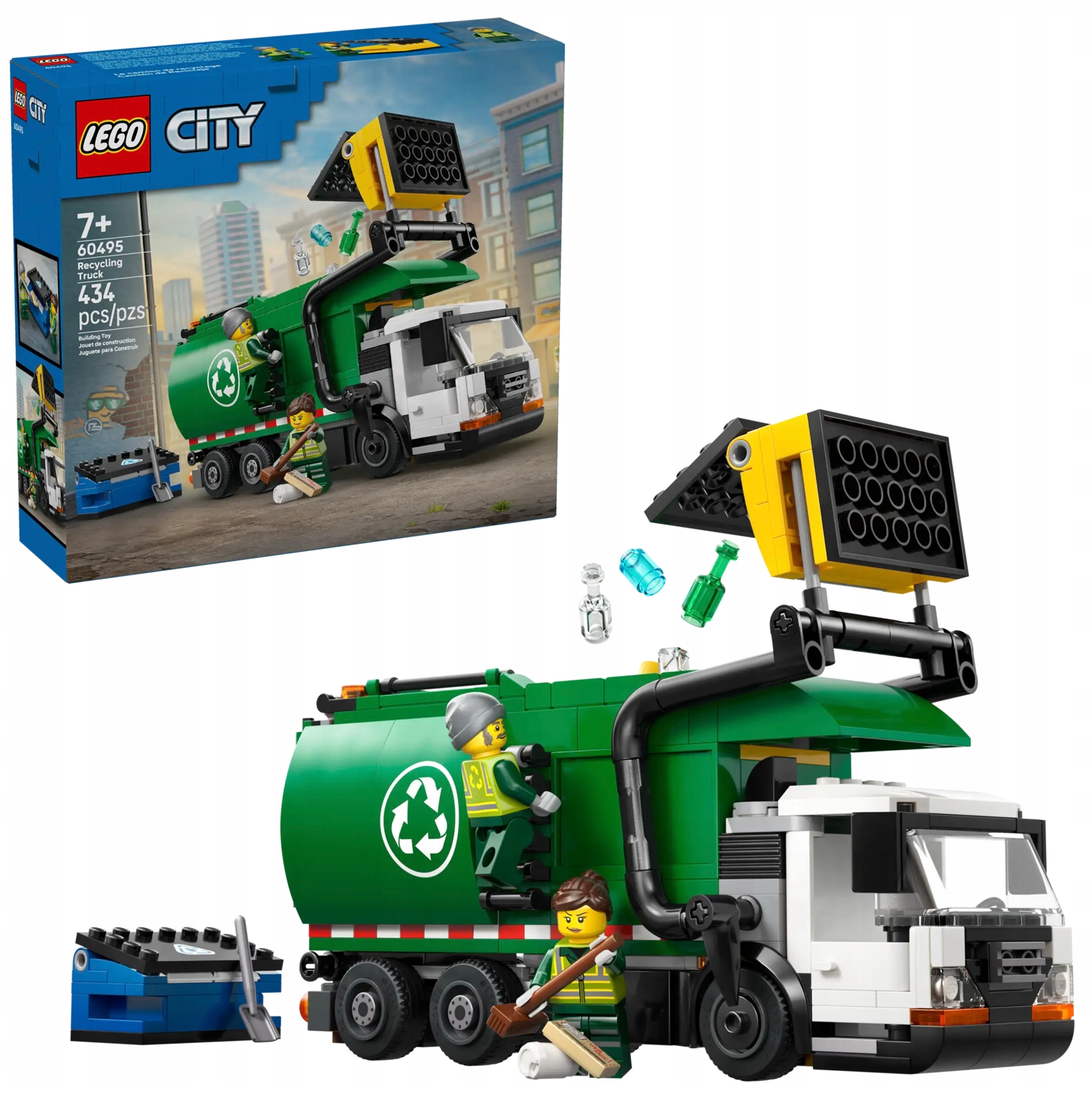 Lego City 60495 Recyklační náklaďák Stavebnice Popelářský vůz Nové Originální
