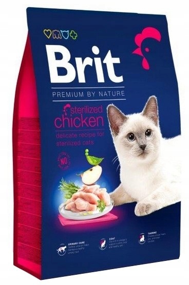 Levně Brit Premium By Nature Cat Sterilized Chicken 8 kg