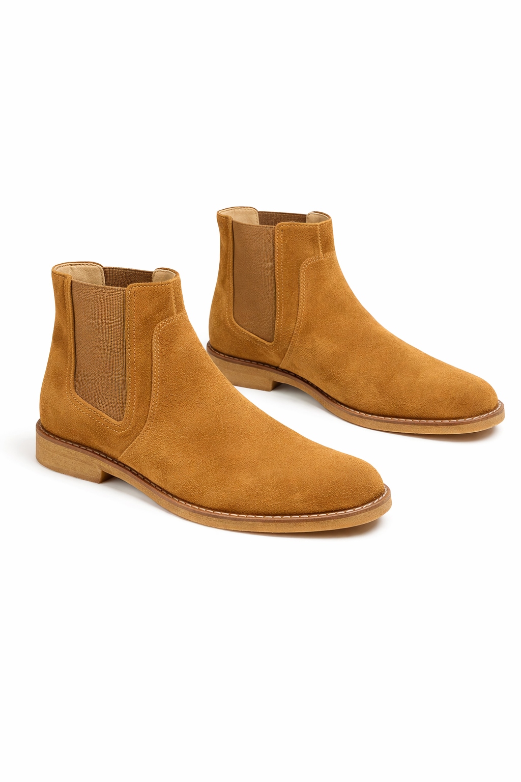 A.p.c. Semišové Chelsea Boty Hnědé Barvy S Elastickými Vložkami Velikost 43 I2B