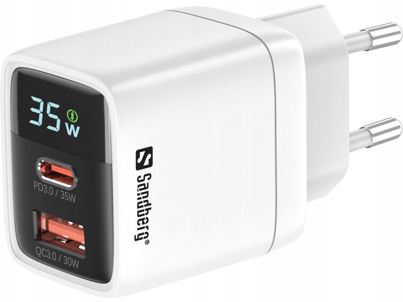 Sandberg Nabíječka 2v1 1xUSB-C 1xUSB 35W