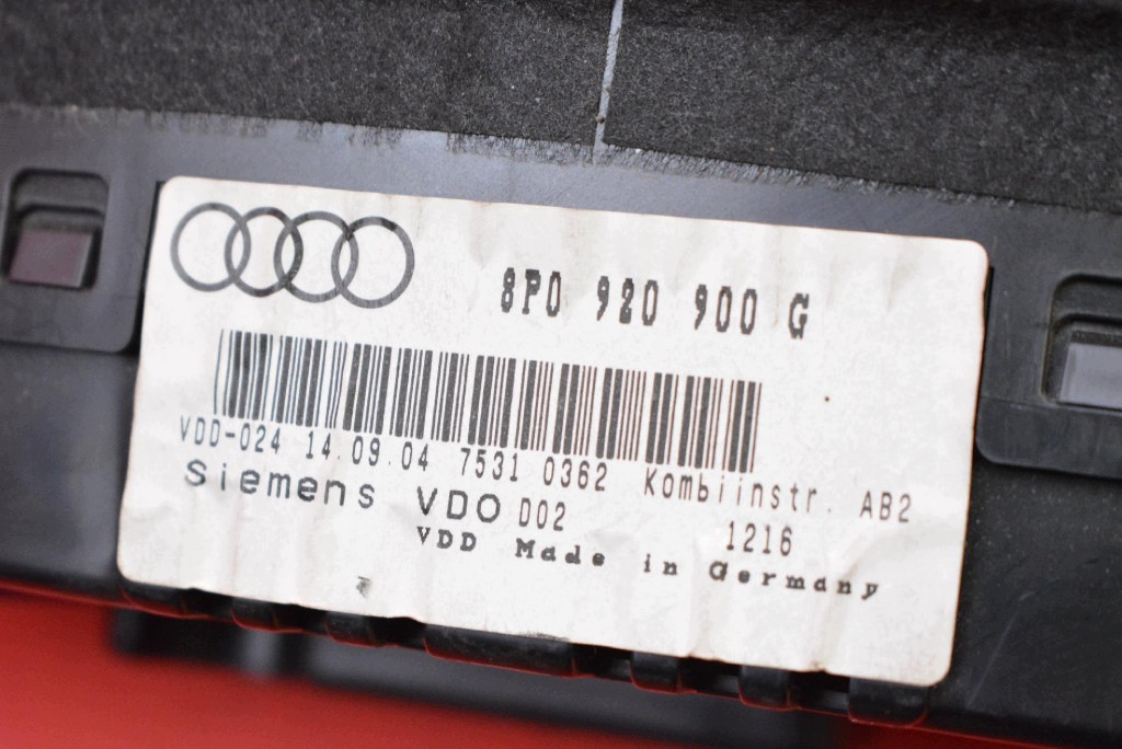 dials dials EU 8P0920900G AUDI A3 8P 1.6 8V 102 KM 03-05