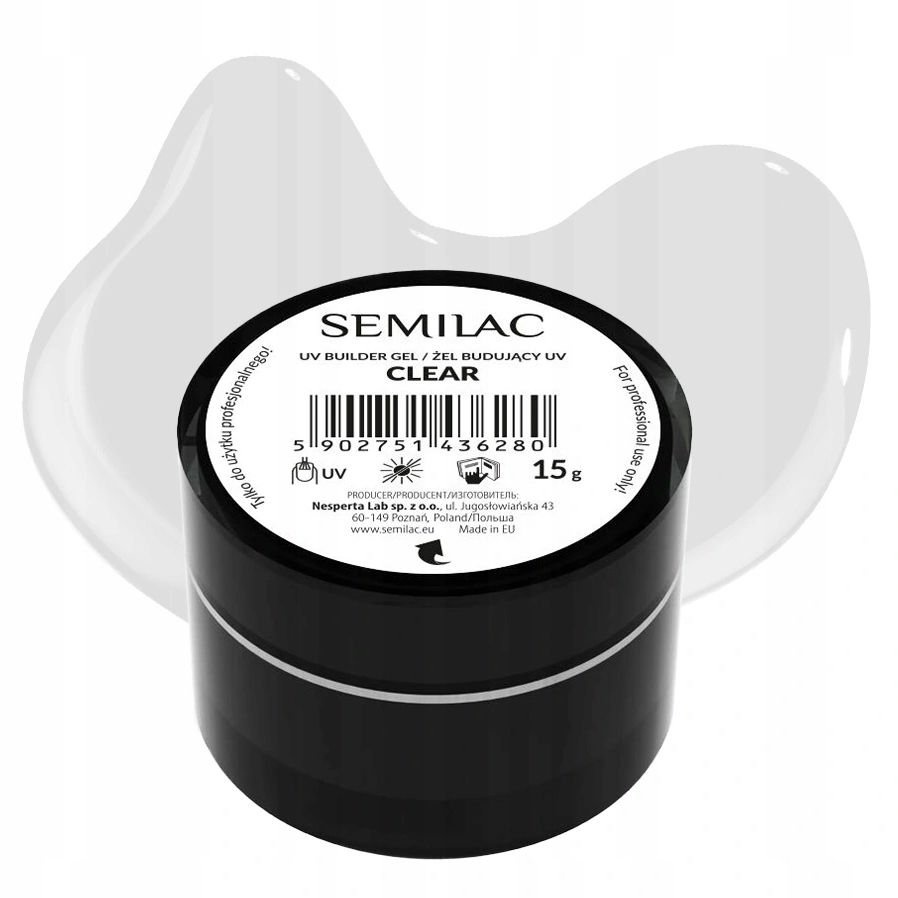 

Semilac Żel Budujący Do Paznokci Clear Gel 15ML