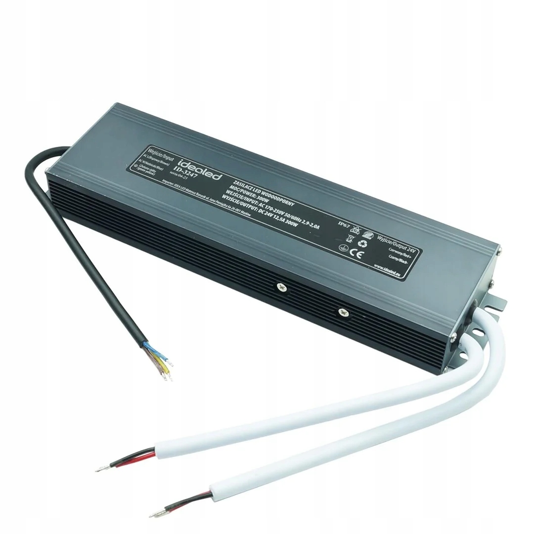 IdeaLED Led zdroj IP67 300W 24V 12.5A Vodotěsný ID-3247