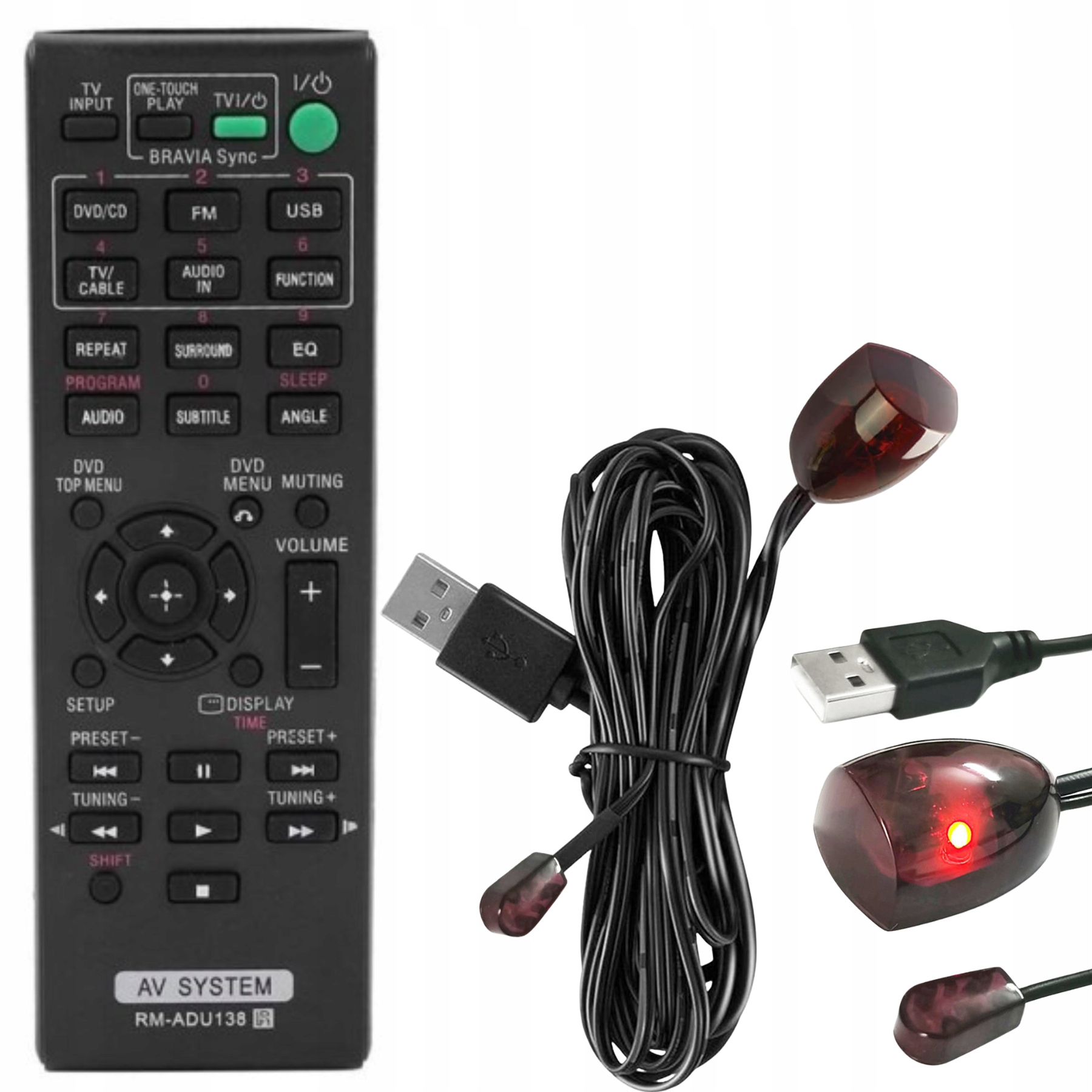 Dálkový Ovladač RM-ADU138 Pro Sony SSTS121 TS121 SSWS121 SS-WS121 SS-CT121 Ir Kabel