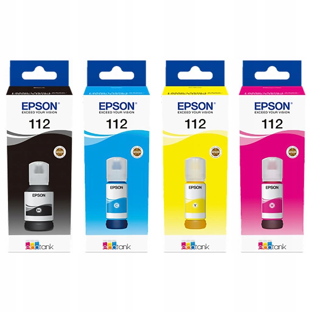 

4X Tusz Epson 112 Epson EcoTank Zestaw Cmyk