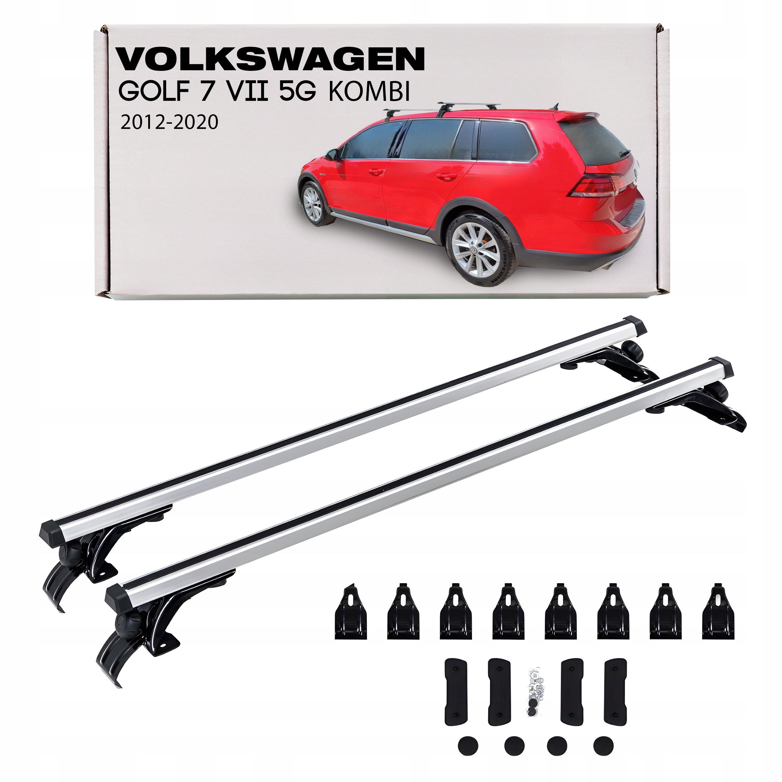 Volkswagen Golf 7 VII 5G 2012-20 Combi Strešný Nosič Základné Tyče 120 CM