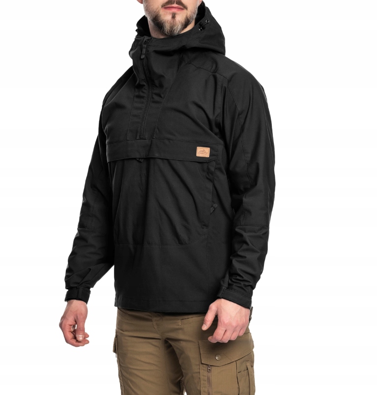 Helikon Tex Černá Bunda Anorak S Kapucí A Kangurkou XL J9A