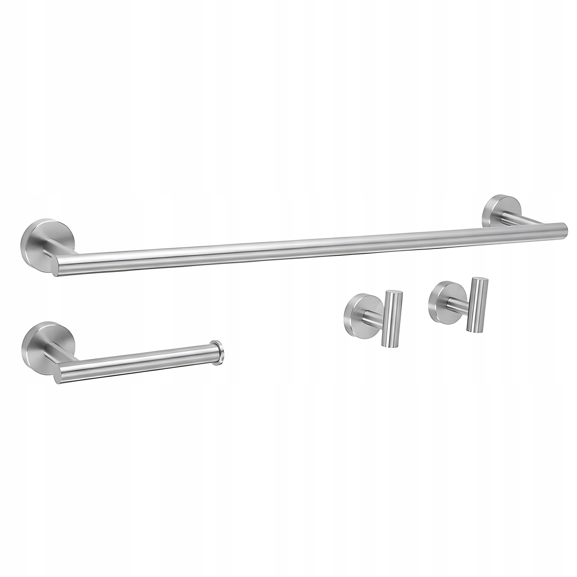 Nástěnný Věšák Na Ručníky Do Koupelny Rea Ari Kartáčovaný Nikl