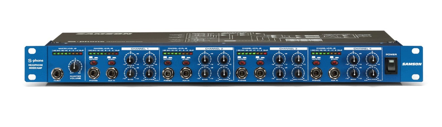 Samson S-phone Profesionálny slúchadlový zosilňovač 4k Rack