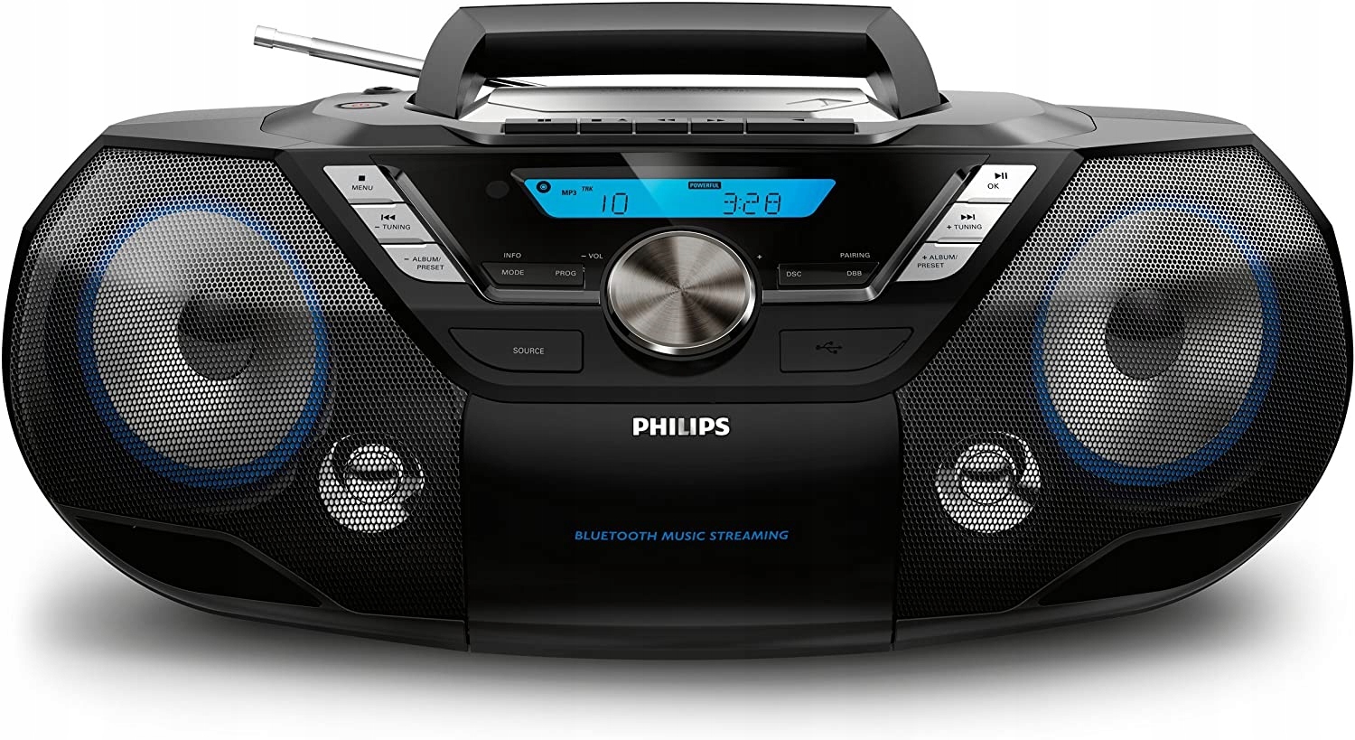 Головное устройство Philips AZB798T / 12 12 Вт черный