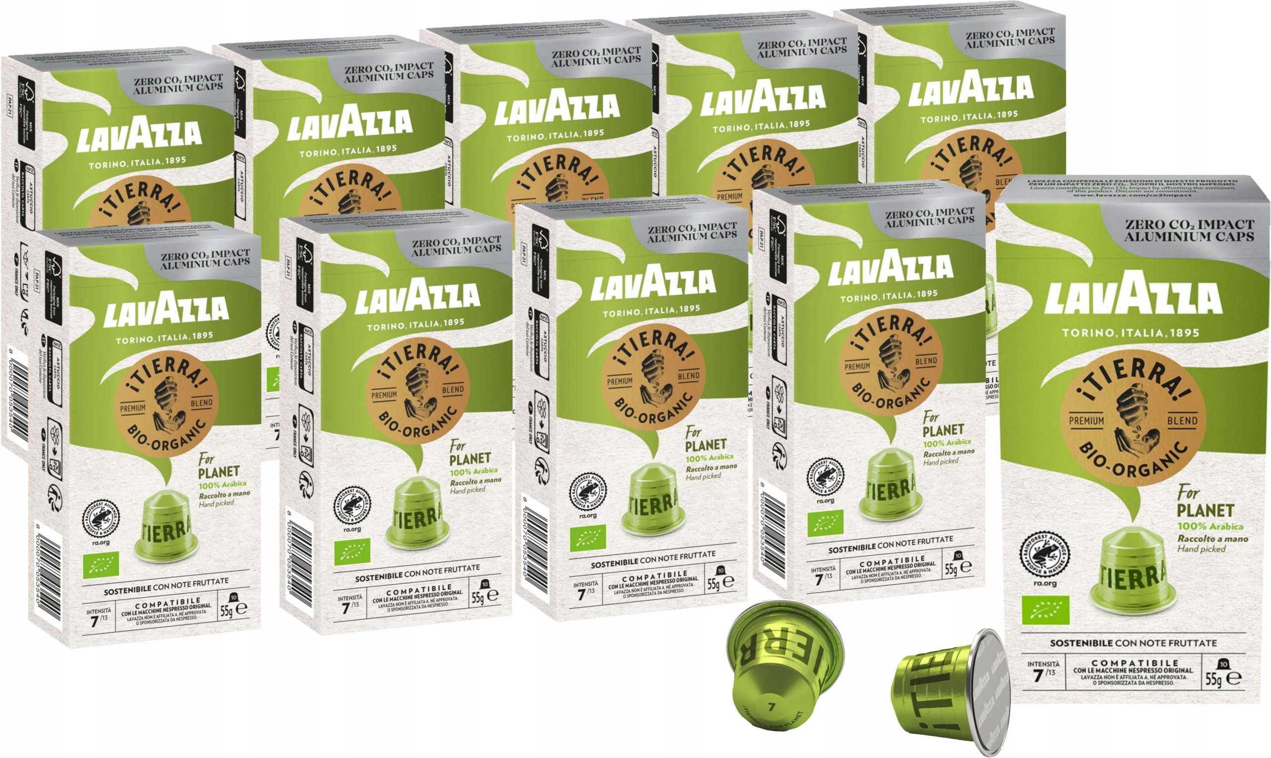 Kapsułki do Nespresso Lavazza iTierra Bio-Organic 10 x 10 sztuk