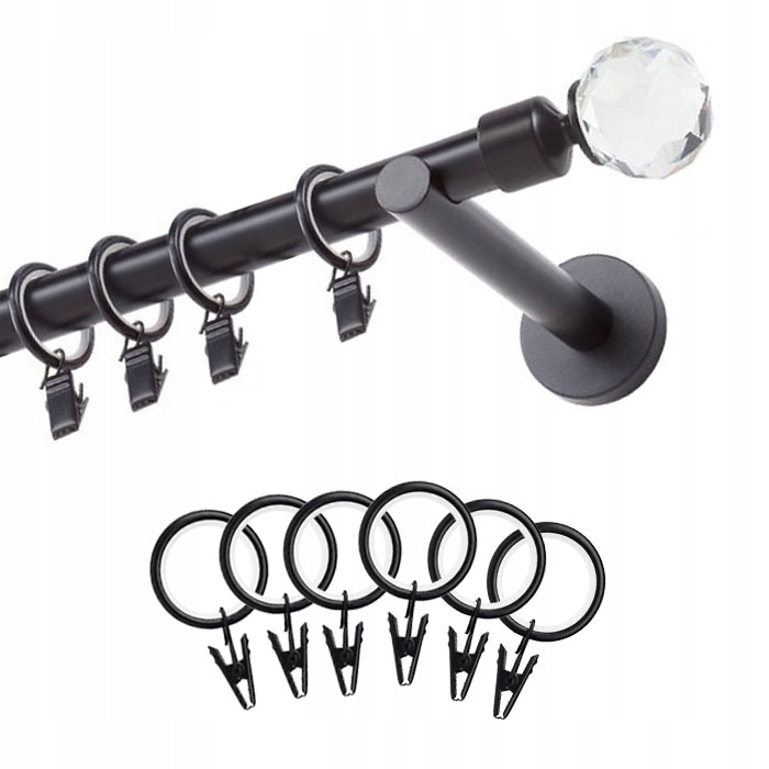 

Prosty pojedynczy karnisz jedna rurka 240 cm