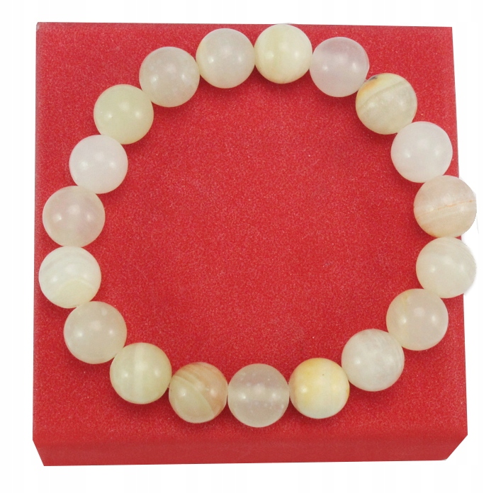 

Bransoletka Kamień Agat 10 MM Beże