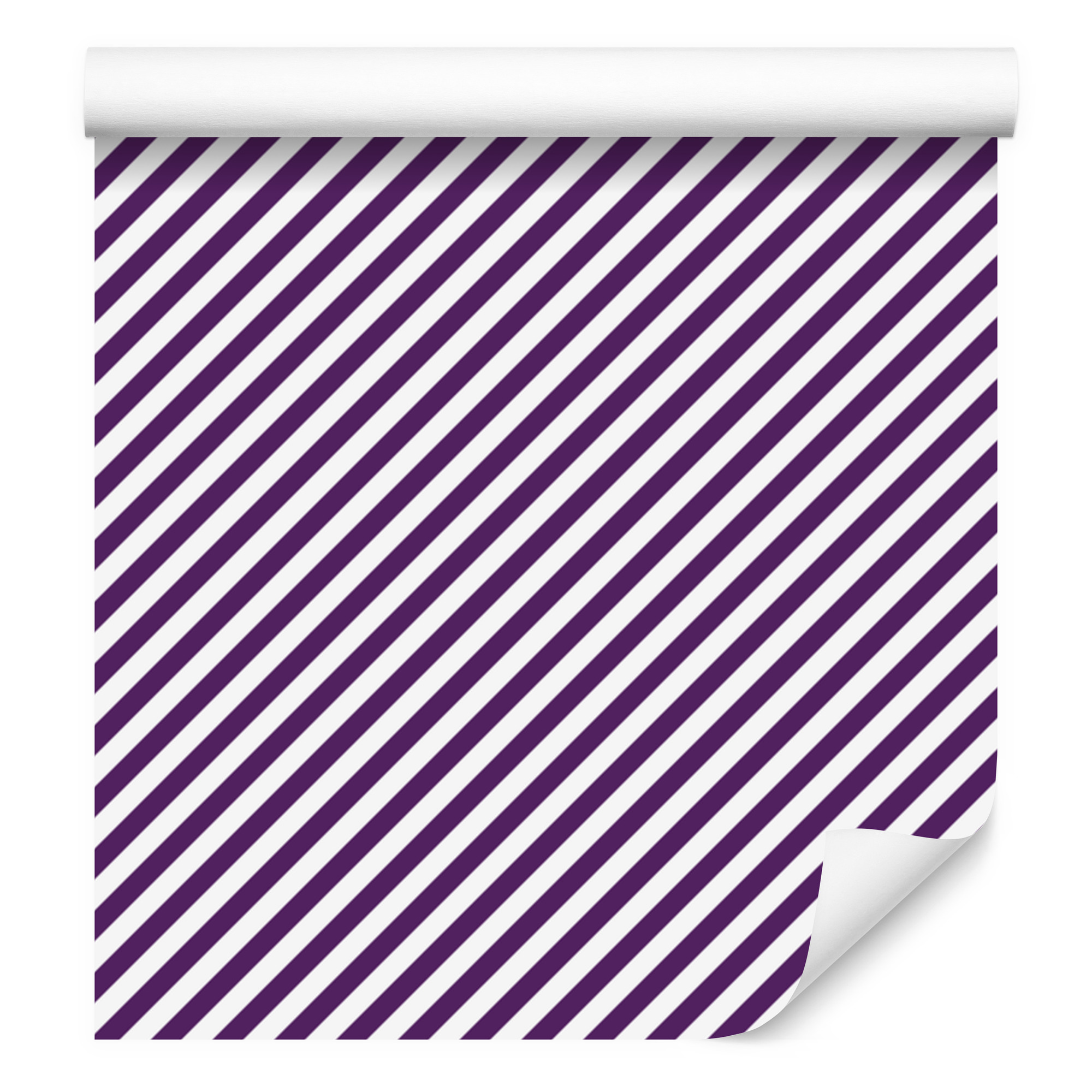 Tapeta Pruhy fialová a světle šedá, pozadí fialové 50x1000 cm