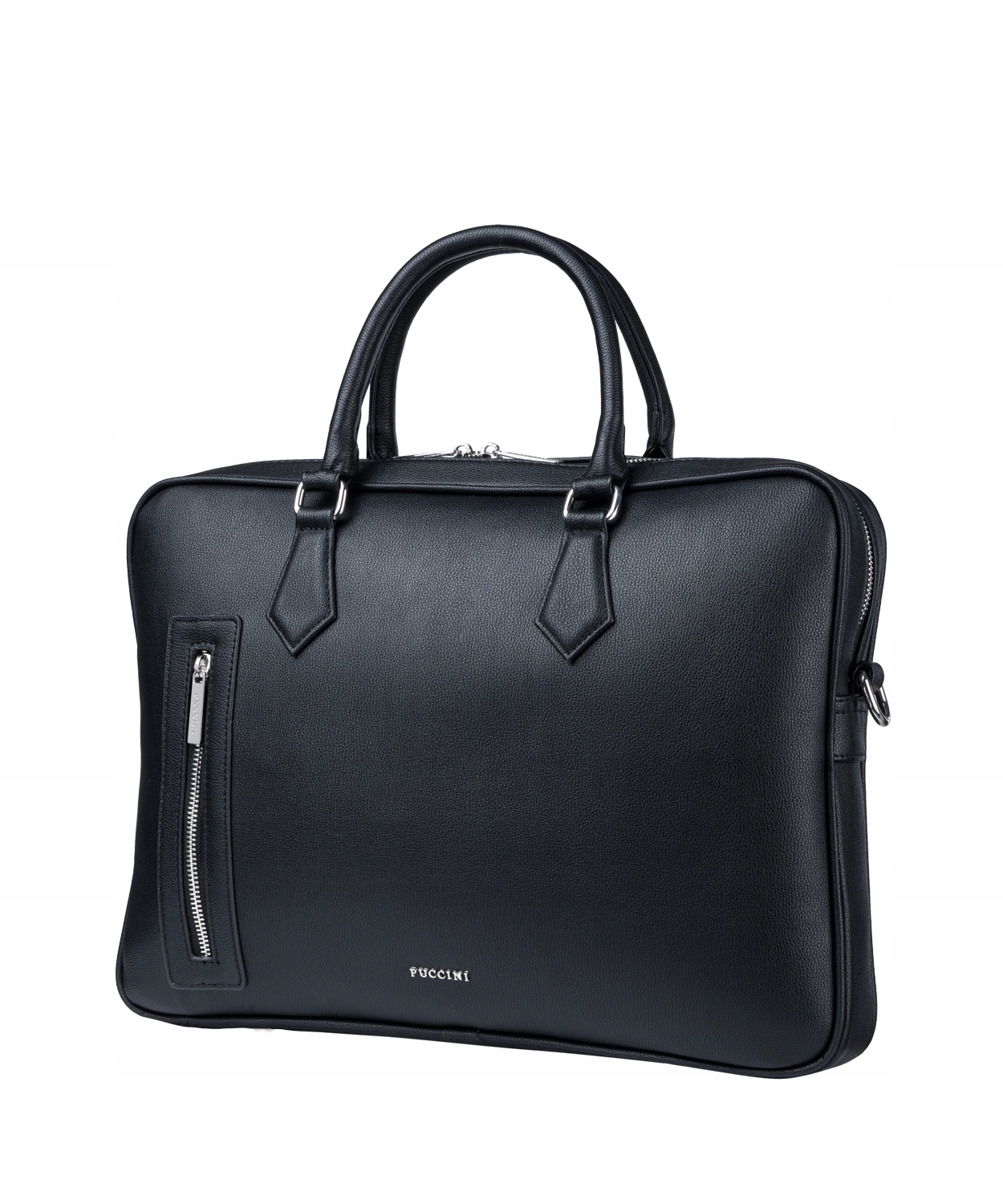 Torba Na Laptopa Damska Aktówka do Pracy 15'' Puccini Czarna BAXP0027 1